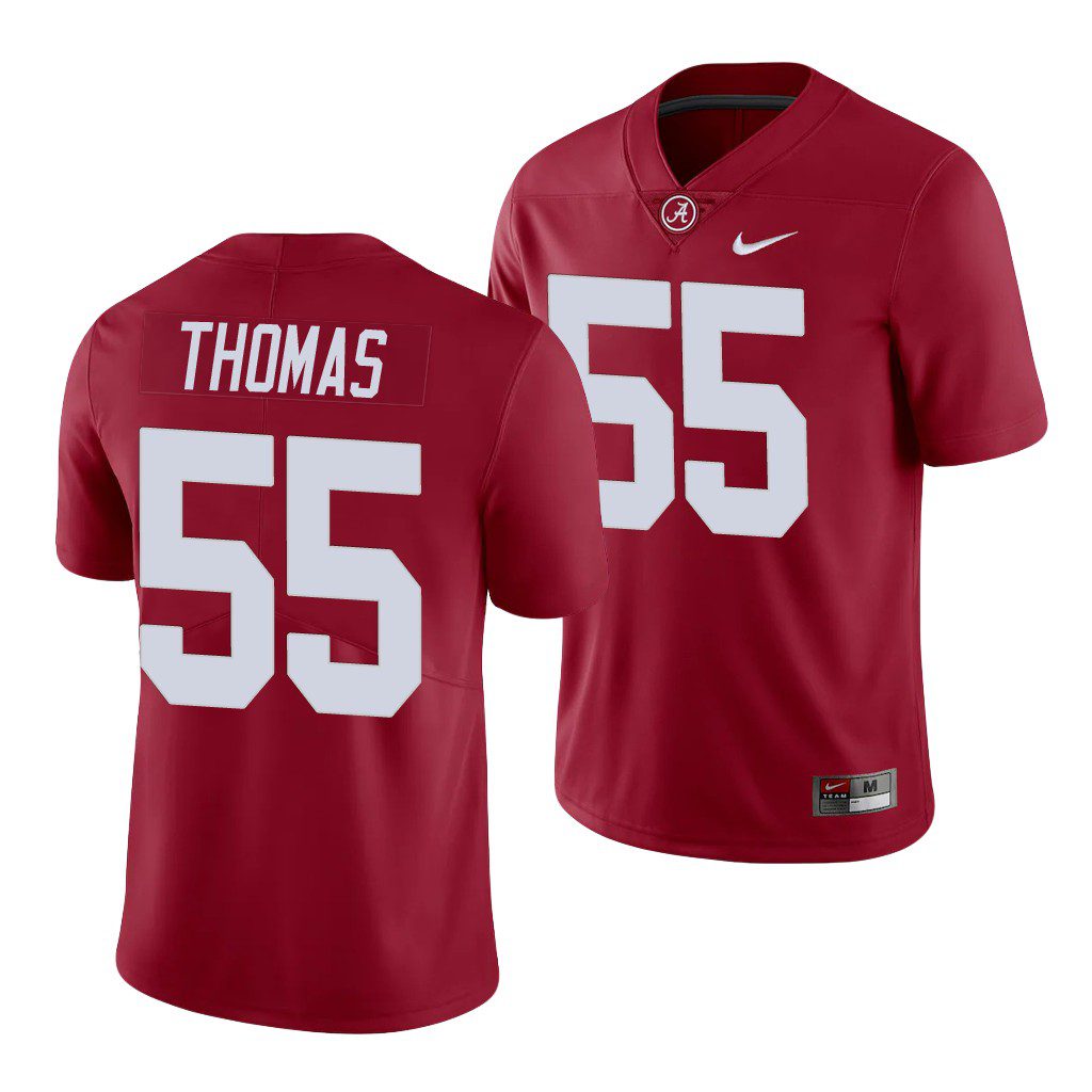 Men's Alabama Crimson Tide Derrick Thomas #55 Limited Crimson NCAA College Football Jersey